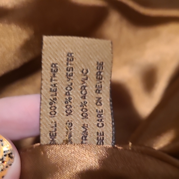 Leather jacket, faux fur, Arden B, Large - Picture 17 of 17